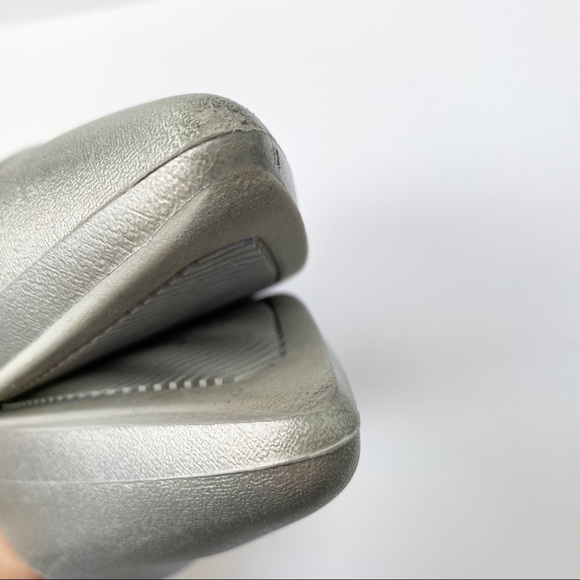 Native Audrey d’Orsay Silver Pointy Toe Flats US10 - Picture 6 of 6